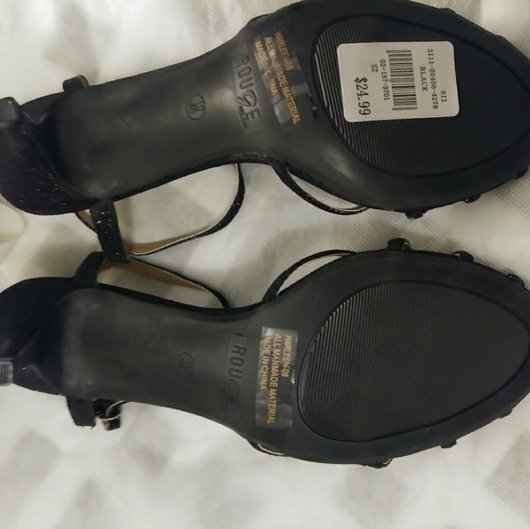 Strappy Glitter Heels - Picture 6 of 6